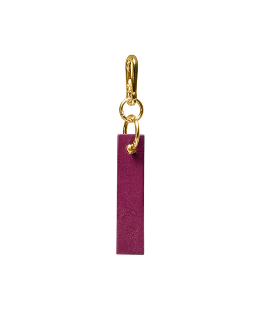 leather keychain- Gold