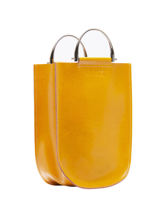 Smoke Grey Handle - Soft Leather Tote