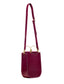 Soft Leather Tote in Plum- Gold Handle