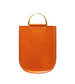 Soft Leather Tote in cognac brown- Gold Handle